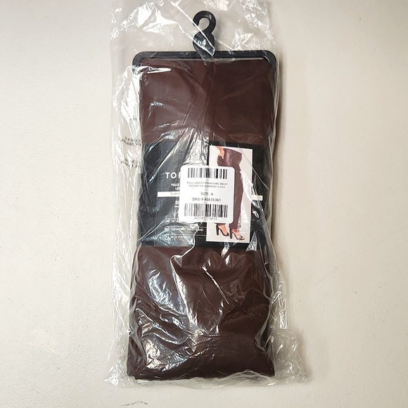 ❤️NWT VINTAGE TORRID LEGGING - FAUX VEGAN LEATHER - SLIM BOOTCUT LEG - POCKETS - Picture 5 of 14